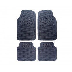 שטיח גומי לרכב סט שטיחים גומי לרכב - דגם אוניברסלי מפואר צבע שחור