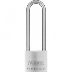 מנעול תליה טיטליום 30 מ"מ אוזן ארוכה מנעול תליה סגסוגת אלומיניום TITALIUM דגם 64Ti30HB60 תוצרת אבוס ABUS® גרמניה