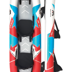 קיאק זוגי מתנפח אקווה מרינה 412/80 ס"מ קיאק ספורט זוגי רצפת סאפ DWF כפולה כיסוי פוליאסטר דגם סטים ST-412 תוצרת Aqua Marina