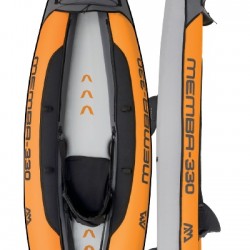 קיאק מתנפח אקווה מרינה 330/90 ס"מ קיאק ספורט יחיד רצפת סאפ  DWF כפולה כיסוי פוליאסטר דגם ממבה ME-330 תוצרת Aqua Marina