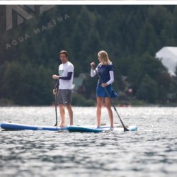 זוג שרוולים להגנה על הזרועות מפני קרני UV עמיד במים ואטום לרוח מתאים לכל פעילות בשמש אופנוע אופניים על סאפ קיאק או סירה דגם טהיטי TAHITI תוצרת Aqua Marina מידה S