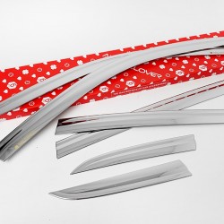 מגן רוח לרכב יונדאי טוסון 2015 ומעלה **חדש דגם ניקל** תוצרת AUTOCLOVER קוריאה - סט 6 חלקים הדבקה חיצונית 