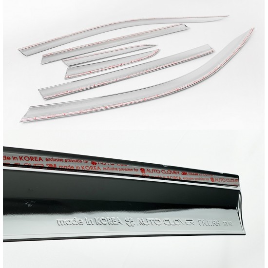 מגן רוח לרכב יונדאי טוסון 2015 ומעלה **חדש דגם ניקל** תוצרת AUTOCLOVER קוריאה - סט 6 חלקים הדבקה חיצונית 