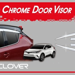 מגן רוח לרכב טיוטה CHR  2016 ומעלה **חדש דגם ניקל** תוצרת AUTOCLOVER קוריאה - סט 4 חלקים הדבקה חיצונית 