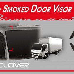 מגן רוח למשאית מיצובישי קנטר תוצרת AUTOCLOVER קוריאה - סט 2 חלקים הדבקה חיצונית 