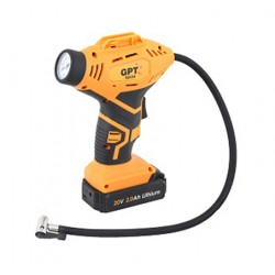 משאבת אוויר קומפרסור חשמלית נטענת לניפוח 20V דגם חדש TO110 תוצרת GPT