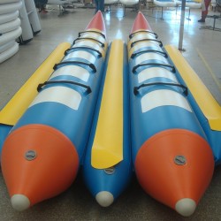  אבוב בננה מתנפחת מקצועית  10 רוכבים מתאים לחיבור לסירה ולספורט ימי SEAPRO 