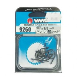 קרס לדייג על חי של חברת VMC בא ב-10 יחידות לחבילה מידה 1/0