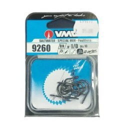 קרס לדייג על חי של חברת VMC בא ב-10 יחידות לחבילה מידה 1/0