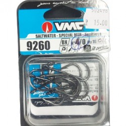 קרס לדייג על חי של חברת VMC בא ב-10 יחידות לחבילה מידה 5/0