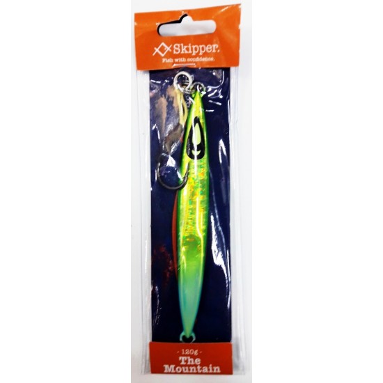 פתיון דמי דג SKIPPER JIG THE MOUNTAIN 120G GLOW GREEN