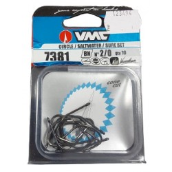 קרס סירקל 10 יחידות מידה 2/0 SALTWATER SURE