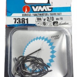 קרס סירקל 10 יחידות מידה 2/0 SALTWATER SURE