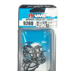 קרס לדייג על חי של חברת VMC בא ב-10 יחידות לחבילה מידה 9/0