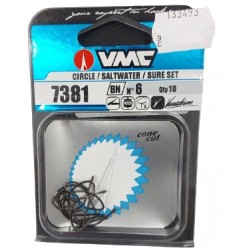 קרס סירקל 10 יחידות מידה 6 SALTWATER SURE