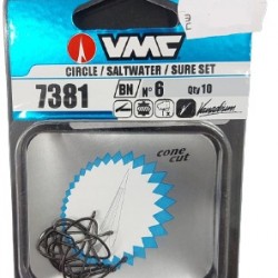 קרס סירקל 10 יחידות מידה 6 SALTWATER SURE