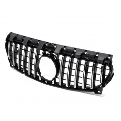 גריל קידמי דקורטיבי לרכב מרצדס W117 CLA מ2015-2019 דגם ג'יטי GT  כסף קלאסי