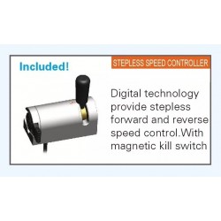 מנוע ימי חשמלי 160 ליברה 24V דגם ונטורה VENTURA  מתאים למים מתוקים ומלוחים ללא מברשות כולל תיבת הילוכים תוצרת השווינג  HASWING