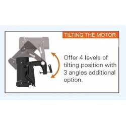 מנוע ימי חשמלי 250 ליברה 48V דגם ארמדה ARMADA  מתאים למים מתוקים ומלוחים ללא מברשות כולל תיבת הילוכים וידית מנוע מתקפלת תוצרת השווינג  HASWING