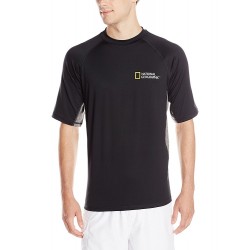 חולצת שחייה גלישה וחתירה ראשגארד RASH GUARD שרוול קצר, הגנה גבוהה מקרני UV +50 אידיאלי לספורט ימי ושהייה בשמש נשיונל ג'יאוגרפיק ™National Geographic 