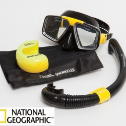 מארז קומבו מסדרת Expedition, דגם MARINER  מסכה + שנורקל מתקפל תוצרת נשיונל ג'יאוגרפיק  ™ - National Geographic 