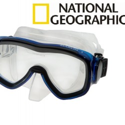 מסכת צלילה מקצועית מסדרת Explorer דגם מרלין 1Marlin תוצרת נשיונל ג'יאוגרפיק National Geographic™  צבע כחול