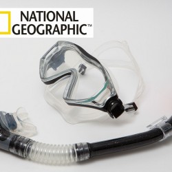מארז קומבו מקצועי מסדרת Explorer, מסכה + שנורקל  דגם MARLIN 3 תוצרת נשיונל ג'יאוגרפיק  ™ - National Geographic 