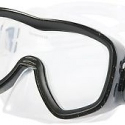 מסכת צלילה מקצועית מסדרת Explorer דגם מרלין 1Marlin תוצרת נשיונל ג'יאוגרפיק National Geographic™  צבע שחור