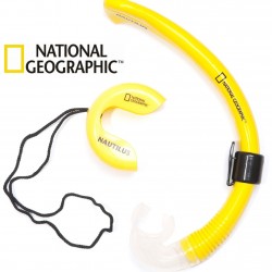שנורקל גמיש מתקפל מסדרת Expedition , פומית סיליקון דגם נאוטילוס NAUTILUS  תוצרת נשיונל ג'יאוגרפיק ™National Geographic 