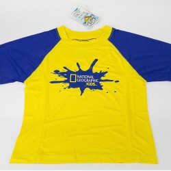 חולצת שחייה גלישה וחתירה ראשגארד RASH GUARD שרוול קצר , הגנה גבוהה מקרני UV +50 אידיאלי לספורט ימי ושהייה בשמש נשיונל ג'יאוגרפיק ™National Geographic 