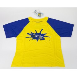 חולצת שחייה גלישה וחתירה ראשגארד RASH GUARD שרוול קצר , הגנה גבוהה מקרני UV +50 אידיאלי לספורט ימי ושהייה בשמש נשיונל ג'יאוגרפיק ™National Geographic 