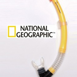 שנורקל מקצועי מסדרת Explorer , פומית סיליקון  דגם סוורדפיש SWORDFISH תוצרת נשיונל ג'יאוגרפיק ™National Geographic – צבע צהוב