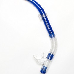 שנורקל למתחילים מסדרת Experience דגם WHAOO S עם שסתום ריקון תוצרת נשיונל ג'יאוגרפיק ™National Geographic-צבע כחול  