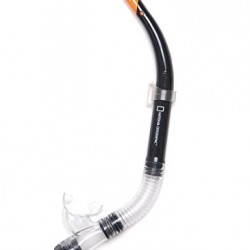 שנורקל למתחילים מסדרת Experience דגם WHAOO S עם שסתום ריקון תוצרת נשיונל ג'יאוגרפיק ™National Geographic-צבע שחור  