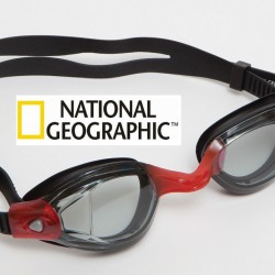משקפת שחייה סיליקון איכותית בעיצוב מרהיב דגם Z289 כולל תיק רשת ממותג תוצרת נשיונל ג'יאוגרפיק ™National Geographic 