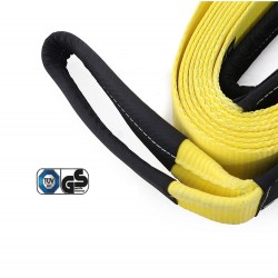 רצועת גרירה וחילוץ כושר גרירה 9 טון רצועת גרירה מקצועית אורך 10 מטר רוחב 5 ס"מ RedRock