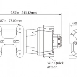 משאבה דיאפרגמה חשמלית 220V סדרה 41 מים מתוקים 17 ל/ד 40PSI דגם SFDPA2045040-41 תוצרת SEAFLO