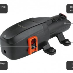 משאבה דיאפרגמה חשמלית 220V סדרה 23B מים מתוקים 5.6 ל/ד 40PSI דגם SFDPAX015040-23B תוצרת SEAFLO