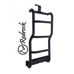 סולם לרכב לנדרובר דיסקבי 4 2010> סולם אלומיניום 4 שלבים מחוזק צבע שחור חיבור מקורי לרכב תוצרת RedRock