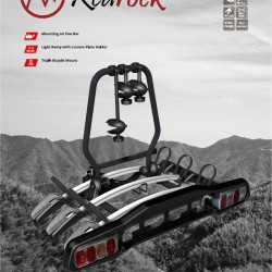 מנשא אופניים 3 זוגות מנשא משטח אחורי לוו גרירה משטח אלומיניום משולב כולל תאורה דגם TBR0033 רדרוק REDROCK