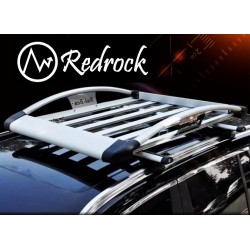 גגון עריסה לרכב אלומיניום מחוזק דגם מעוגל אוניברסלי מידה 127x100 ס"מ RedRock