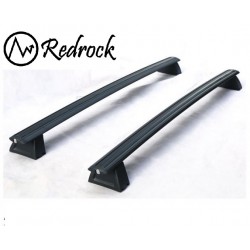 גגון לרכב ג'יפ גרנד שירוקי 2011-2019 צירוקי גגון מקשר למוטות צמודים מוט אלומיניום רחב שחור תושבות מקוריות לרכב RedRock