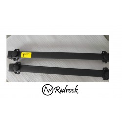 גגון לרכב מיצובישי ASX 2014-2018  גגון מקשר מקורי קו אפס למוטות אורך מוט אלומיניום רחב שחור תושבות מקוריות לרכב RedRock