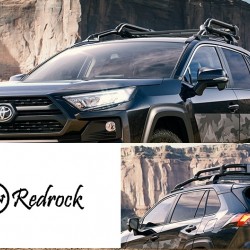 גגון עריסה לרכב טיוטה ראב 4 2019 > אלומיניום מחוזק דגם מקורי מפואר פתוח מקדימה עשוי מוטות מעוגלים  RedRock גגון עריסה לרכב טיוטה ראב 4 2019 > אלומיניום מחוזק דגם מקורי מפואר פתוח מקדימה עשוי מוטות מעוגלים  RedRock