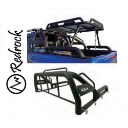 קשת העמסה לרכב איסוזו די מקס מוטות פלדה מגולוון שחור כולל גגון עריסה לתוספת העמסה על הקשת תוצרת רדרוק RedRock קשת העמסה לרכב איסוזו די מקס מוטות פלדה מגולוון שחור כולל גגון עריסה לתוספת העמסה על הקשת תוצרת רדרוק RedRock