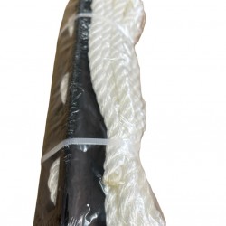 חבל עגינה צף  10 מ"מ אורך 3 מטר חבל ימי איכותי - צבע לבן PRO ROPE