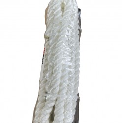 חבל עגינה צף  14 מ"מ אורך 4 מטר חבל ימי איכותי - צבע לבן PRO ROPE