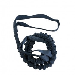 חבל עגינה ואבטחה מסוג בנג'י רב תכליתי כיסוי פוליאסטר ימי קלוע 25 מ"מ אורך 90 ס"מ - צבע שחור PRO ROPE