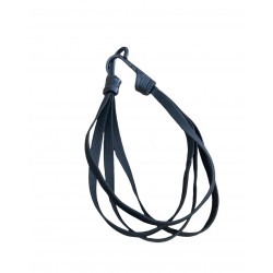 רצועת אבטחה נמתחת כולל 2 קרסים אורך 64 ס"מ  מתאים לאבטחת מטען ברכב אופנוע אופניים קמפינג ועוד - צבע שחור PRO ROPE 