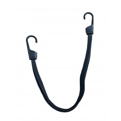 רצועת אבטחה נמתחת כולל 2 קרסים אורך 64 ס"מ  מתאים לאבטחת מטען ברכב אופנוע אופניים קמפינג ועוד - צבע שחור PRO ROPE 